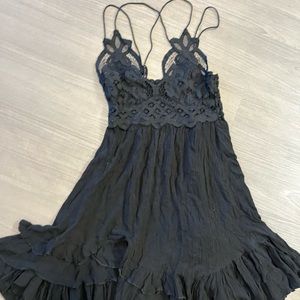 Black Free People lace dress